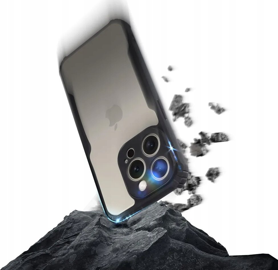 Mbrojtëse telefoni për Xiaomi Redmi Note 12 Pro 4G, anti-drop, e zezë