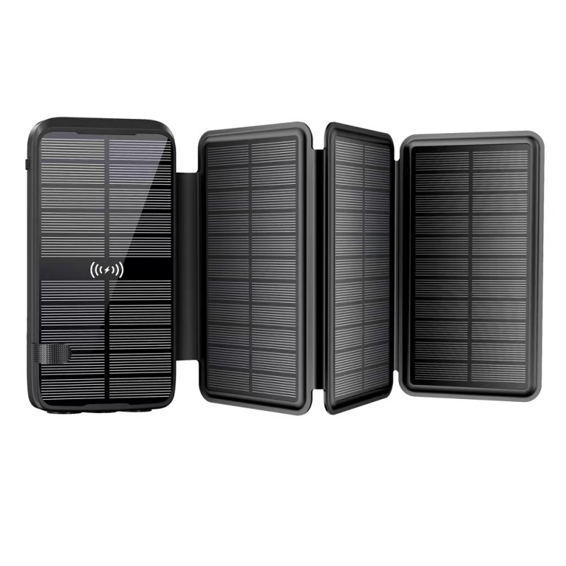 Power bank solar Wodasport Solarwings T16P4, 16000 mAh, 4 panele diellore, i zi