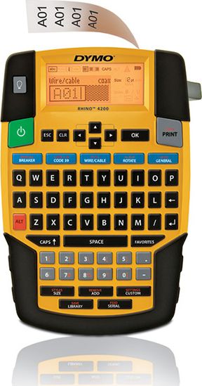 Printer etiketa Dymo RHINO 4200, profesional, portativ, i verdhë
