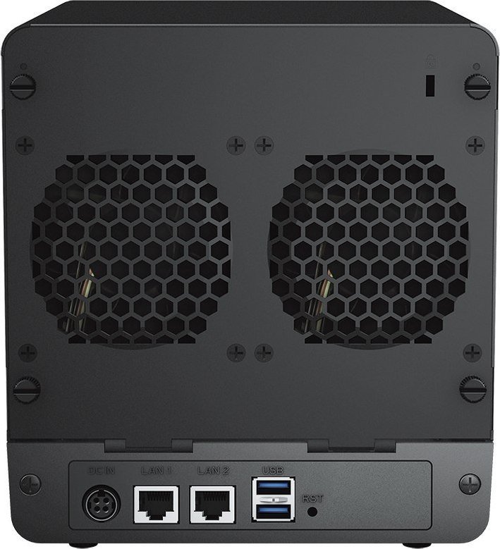 Server NAS Synology DiskStation DS423, 4 vende për disqe, gigabit LAN, i zi