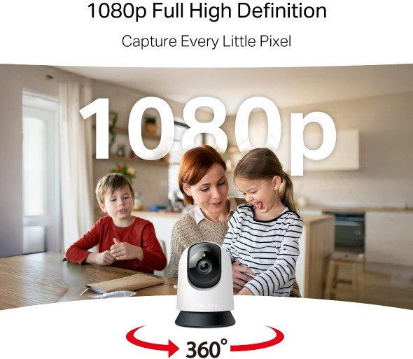 Kamerë IP Mercusys MC200, FHD 1080p, WLAN, e bardhë