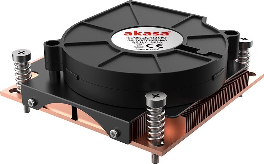 Ftohës procesori Akasa AK-CC7401BP01, 75mm, me kushinetë double ball bearing, i zi