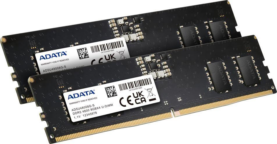 Memorie ADATA DDR5, 16 GB, 4800 MHz, CL40, AD5U48008G-DT