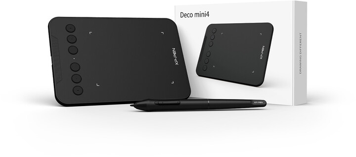 Tablet për grafikë XP-PEN Deco mini4, e zezë