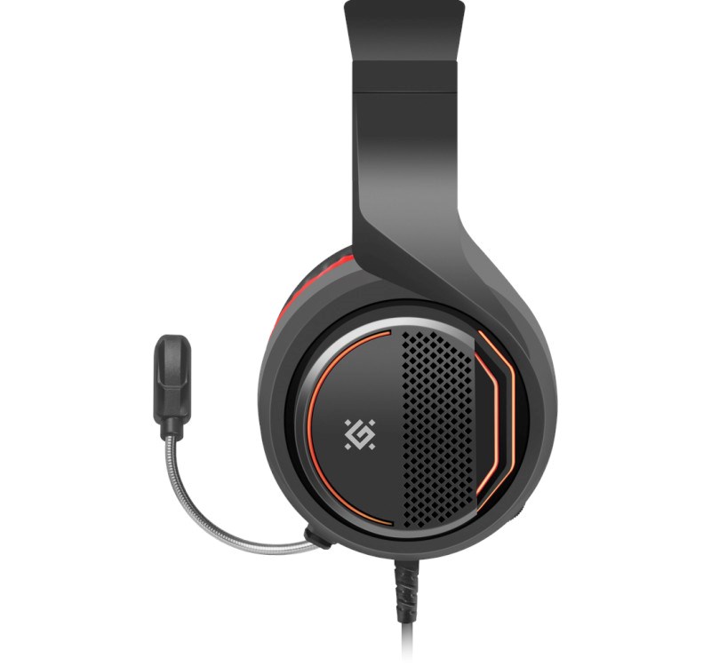 Kufje DEFENDER Apex, të zeza/të kuqe