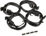 Kabllo zgjatës RGB SilverStone SST-CPL01, 4-pin Y, 60cm, e zezë