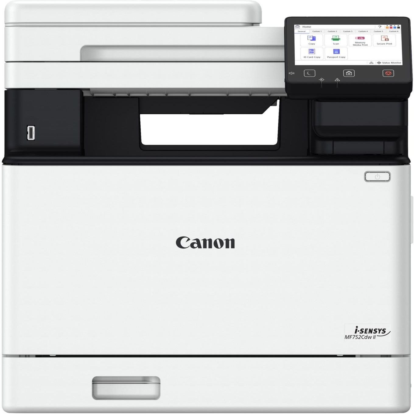 Printer multifunksional Canon I-SENSYS MF752Cdw II, lazer me ngjyra, Wi-Fi, i bardhë