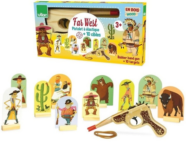 Играчка за пиштол Vilac Western, дрвена