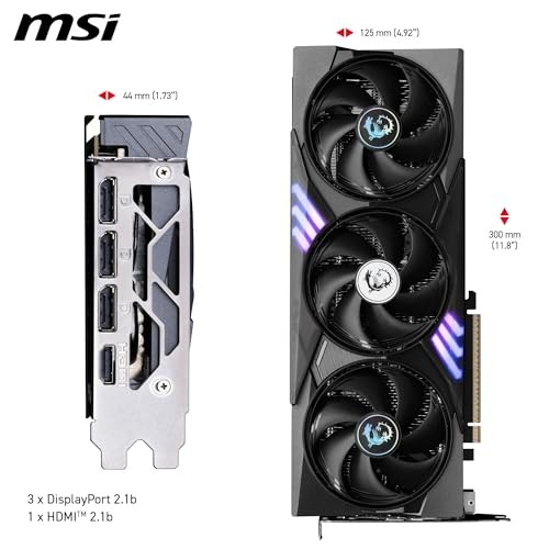 Графичка картичка MSI GeForce RTX 5060 Ti GAMING TRIO OC, 16GB GDDR7, PCIe 4.0, црна