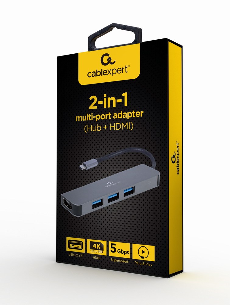 Përshtatës Gembird A-CM-COMBO2-01 USB Type-C 2-in-1
