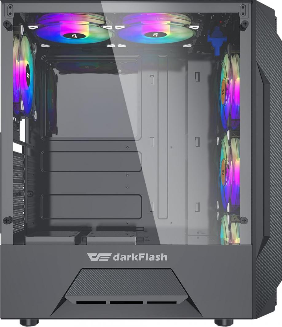 Kasë Darkflash LEOCase RGB, e zezë