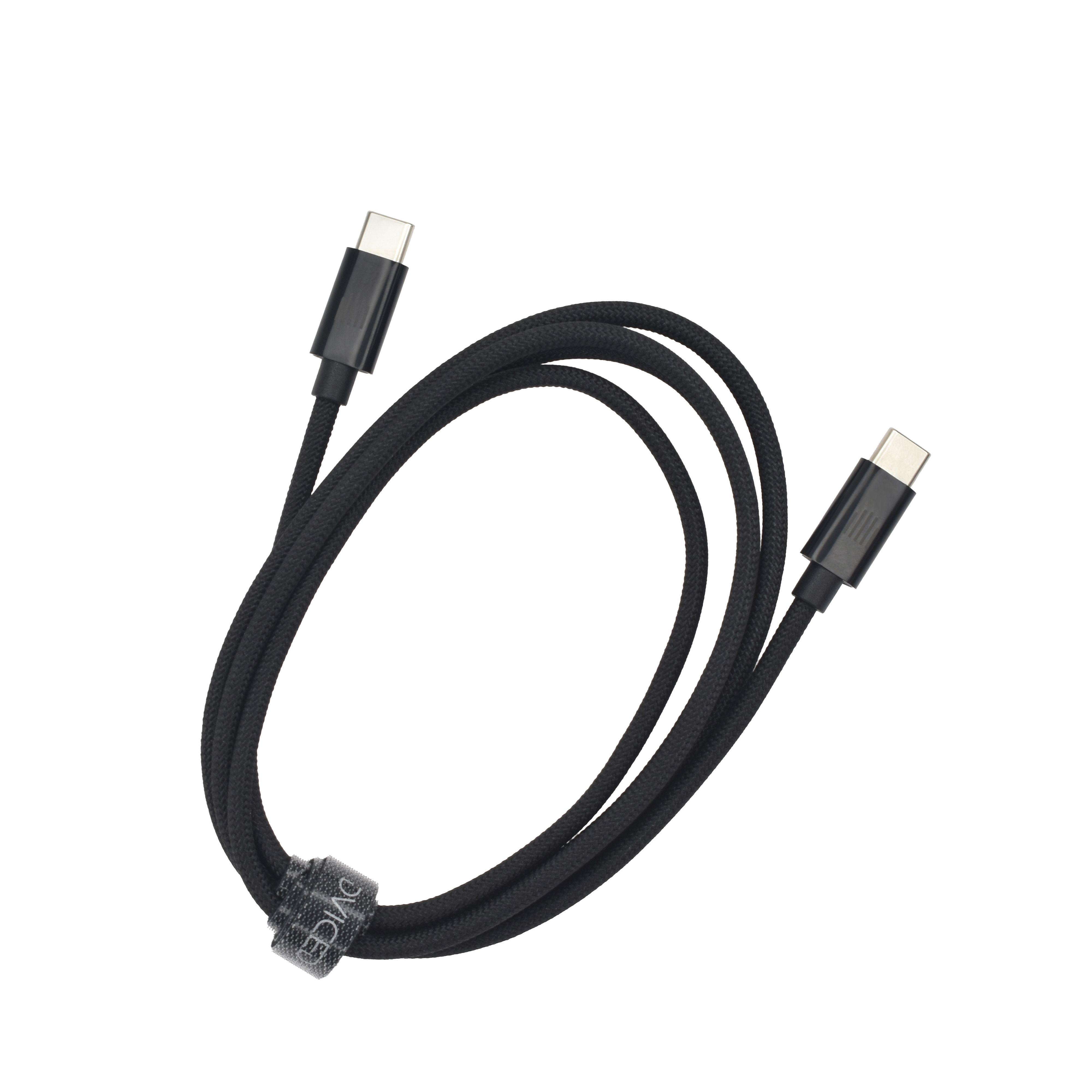 Dviced Cable USB-C To USB-C Nylon Textile 1,25M, Black