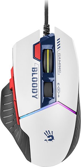 Maus gaming A4Tech Bloody W95Max, 12 000 CPI, RGB, blu