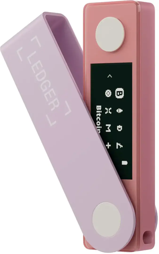 Pajisje për kriptovaluta Ledger Nano X, rozë