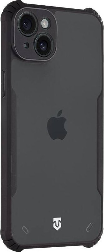 Mbrotjëse telefoni Tactical Quantum Stealth për Apple iPhone 15 Plus, TPU, transparente me kornizë të zezë