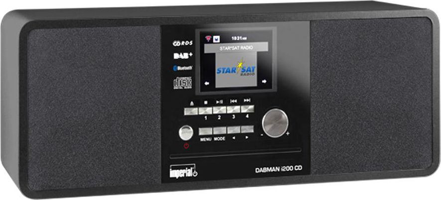 Radio CD Imperial DABMAN i200 22-236-00, me Bluetooth, e zezë