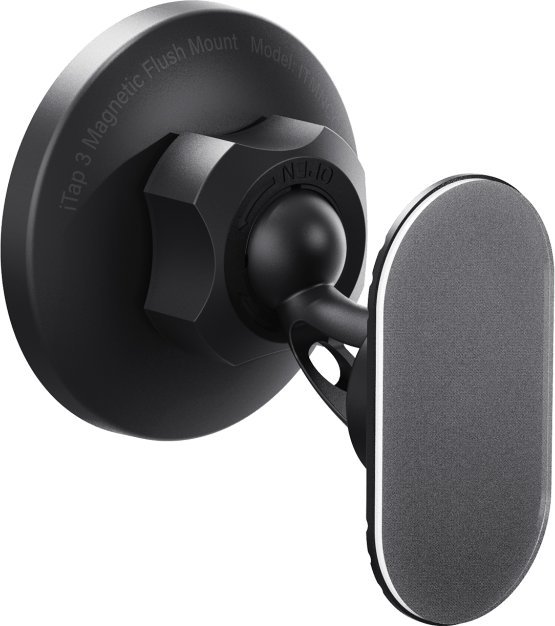 Mbajtëse magnetike makine IOttie iTap 3, MagSafe, me unazë magnetike, e zezë