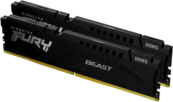 Module të memories Kingston Fury Beast Black 32GB (2x16GB) DDR5 5600 CL36