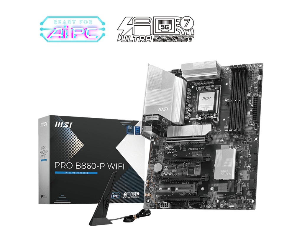 Pllakë amë MSI PRO B860-P Wi-Fi, ATX, LGA1851, DDR5