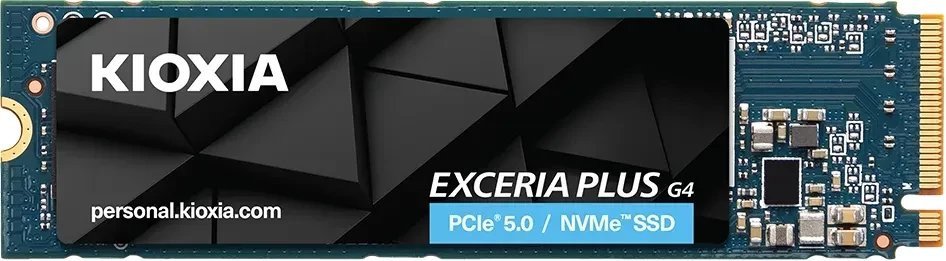 SSD i brendshëm Kioxia Exceria Plus G4, 2TB, M.2 PCIe 5.0 NVMe, i zi
