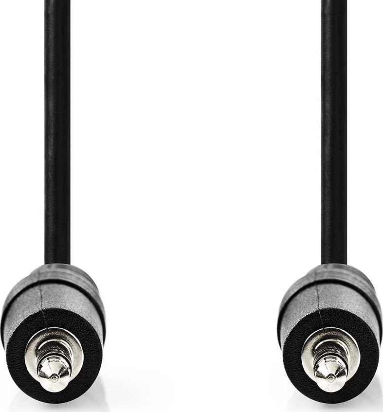 Аудио стерео кабел Недис, 3,5 мм машки на 3,5 мм машки, 10 м, црн