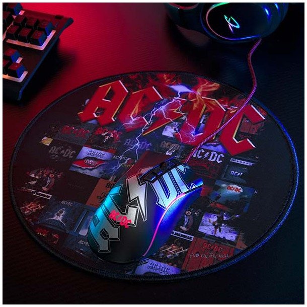 Mouse pad gaming SUPERDRIVE AC/DC, 30 x 30 cm, 3 mm, i zi