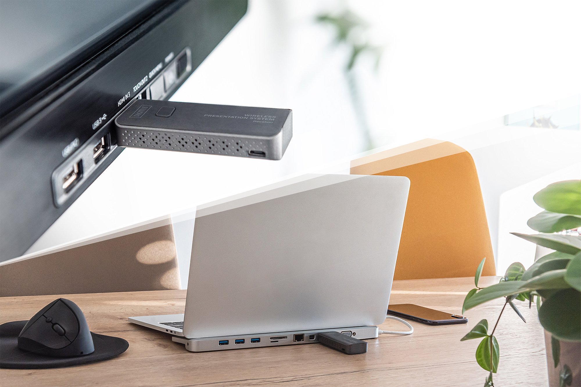 Sistem prezantimi pa tela Digitus, AV HDMI, Full HD, i zi