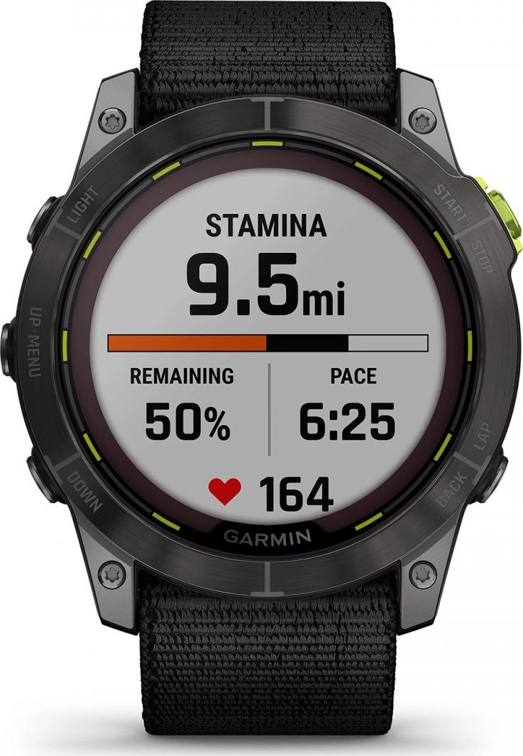 Orë Smart Garmin Enduro 2, e zezë