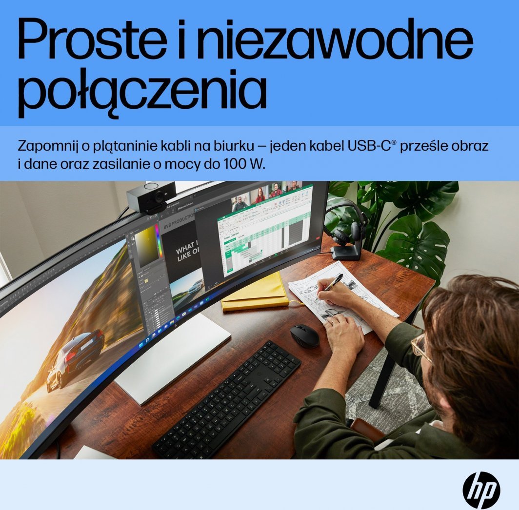 Monitor HP E45C G5, 44.5'', 5120 x 1440px