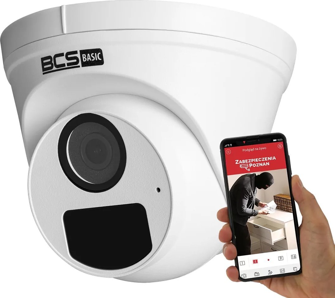 Kamerë IP BCS BCS-B-EIP15FR3 2.0, 5 Mpx, lentë 2.8 mm, e bardhë