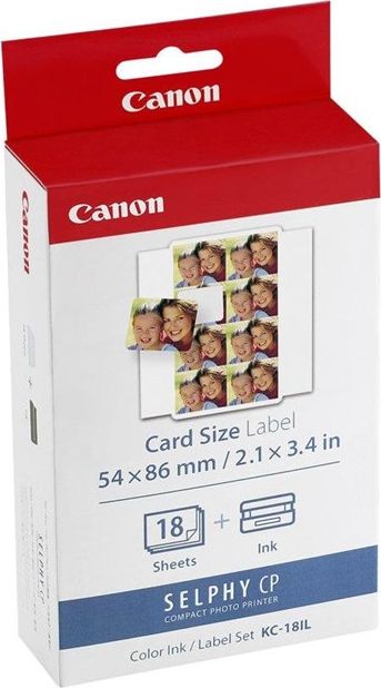 Set etiketa fotografike Canon SELPHY KC-18IL, 54x86mm, 18 fletë, shumëngjyrëshe