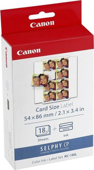 Set etiketa fotografike Canon SELPHY KC-18IL, 54x86mm, 18 fletë, shumëngjyrëshe
