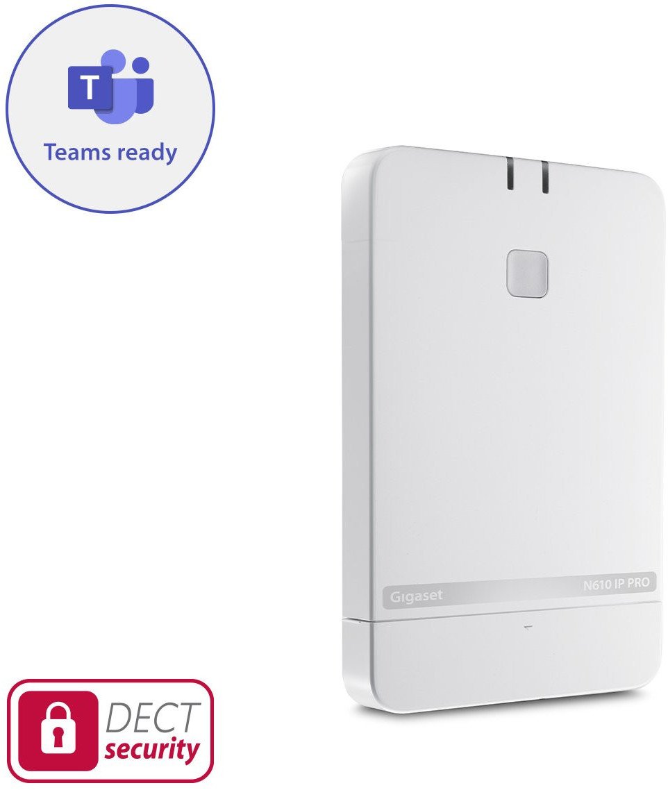 Pajisje telefoni fiks Gigaset Pro N610 Plus S700H, DECT IP, bundle për zyra