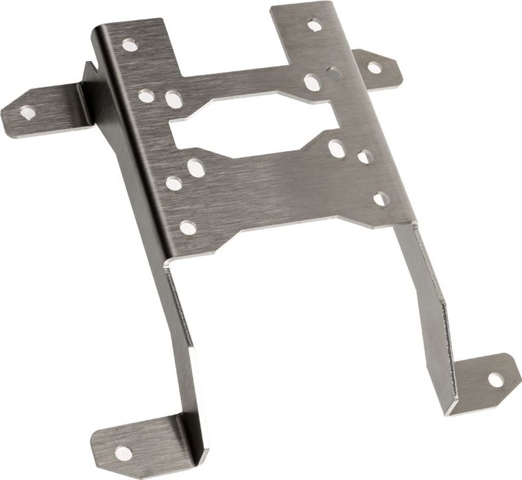 Mbajtëse pompe uji Aqua Computer 120mm D5, çelik inox, e argjendtë