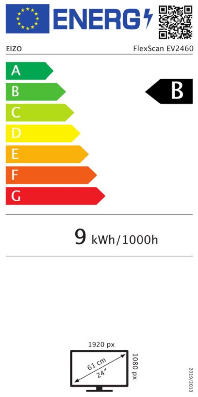 Monitor EIZO FlexScan EV2460, 23,8", IPS, FHD, i zi