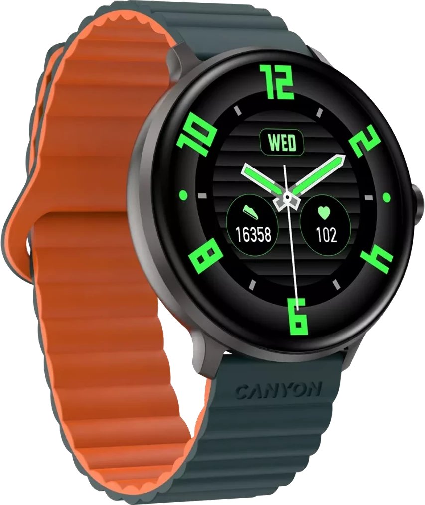 Паметен часовник Canyon CNS-SW69BG, 44mm, Bluetooth, сив