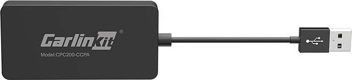 Adapter wireless Carlinkit CCPA, për Android Auto dhe Apple CarPlay, USB, i zi