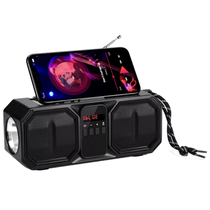Denver Bluetooth Speaker with Solar Panel & FM Radio Denver Bluetooth Speaker with Solar Panel & FM Radio