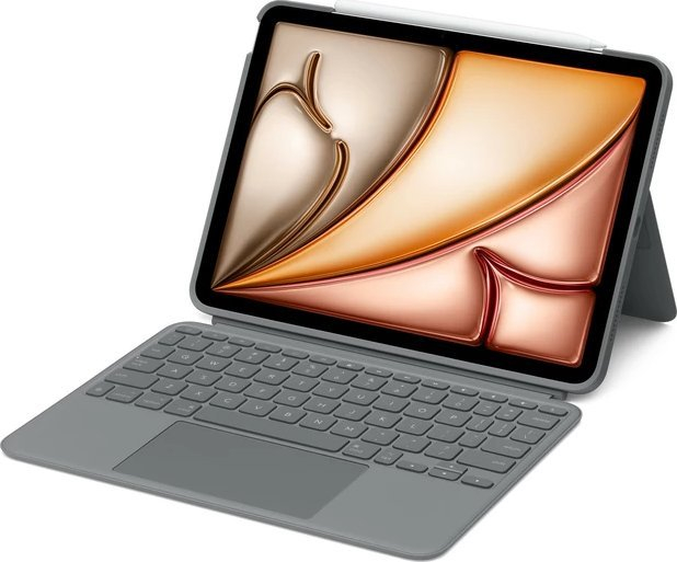 Tastierë për tablet Logitech Combo Touch, 10.9", e hirtë