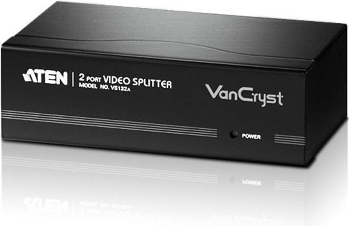 Ndarës Aten 2-Port, VGA, VS132A (VS132A-AT-G), i zi