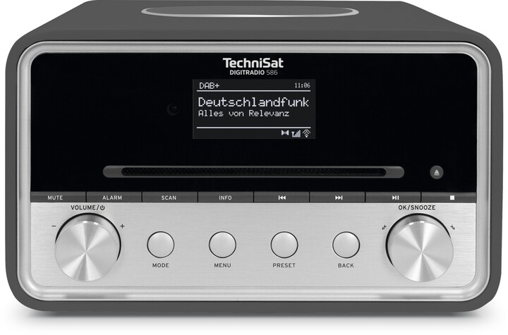 Radio TechniSat DigitRadio 586, gri / argjendtë