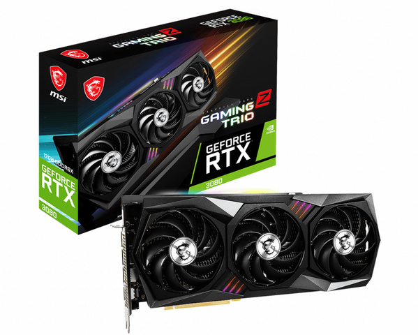 Kartelë grafike MSI GeForce RTX 3080 GAMING Z TRIO 12G LHR NVIDIA 12 GB GDDR6X