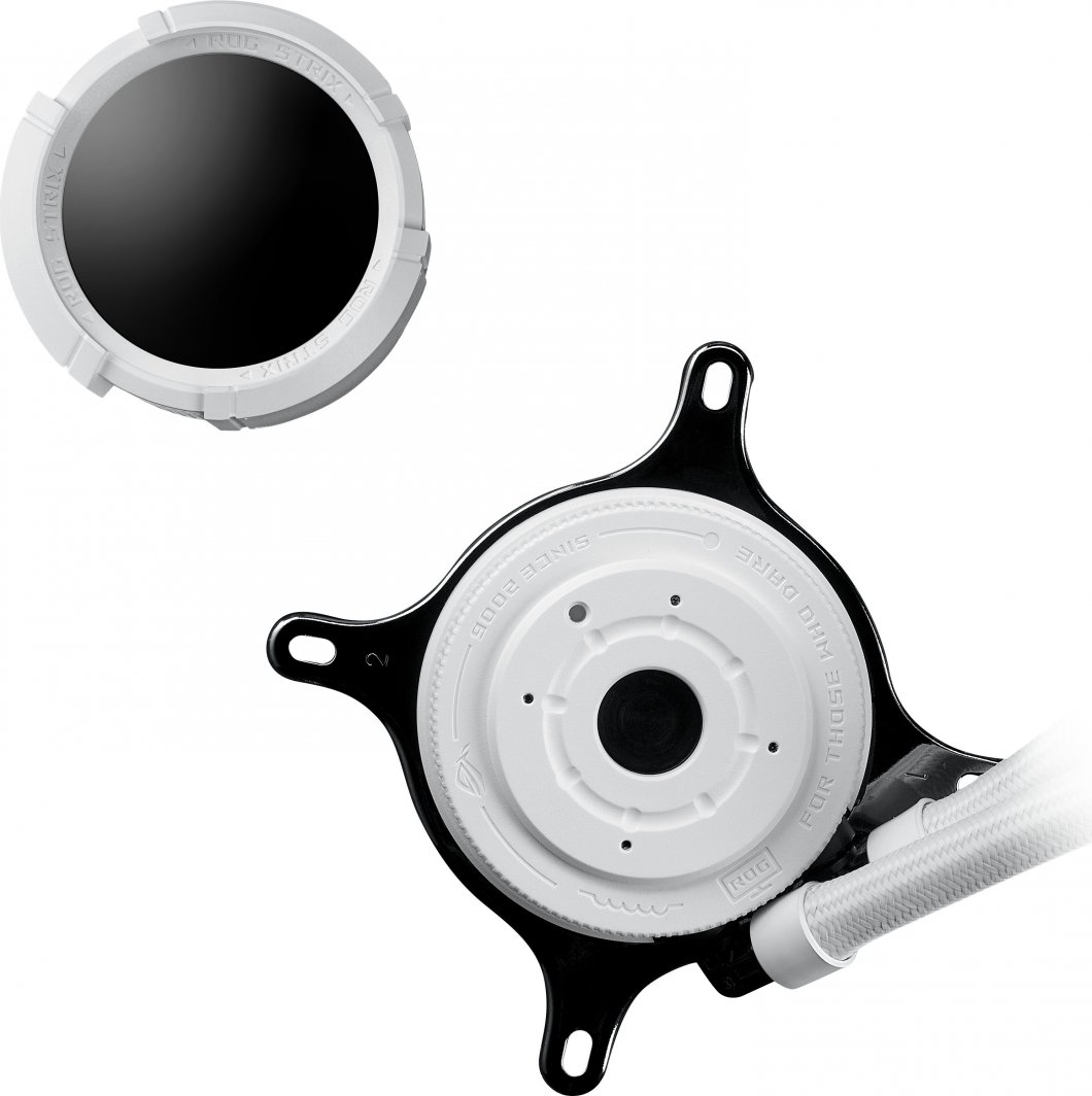 Ftohës me ujë ASUS ROG Strix LC III 360 ARGB, 12 cm, Asetek Gen7 v2, i bardhë