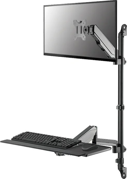 Mbajtëse muri për monitor Neomounts WL90-325BL1, 17"-32", lartësi e rregullueshme, e zezë