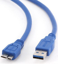 Përshtatës Gembird USB A - Micro B (CCP-MUSB3-AMBM-0.5M), 0.5m, i kaltër Përshtatës Gembird USB A - Micro B (CCP-MUSB3-AMBM-0.5M), 0.5m, i kaltër