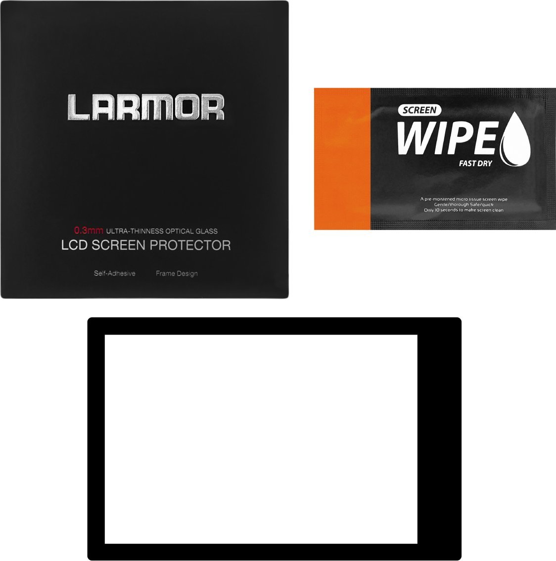 Mbrojtës ekrani Larmor për Canon EOS R8 EOS R50, xham i kalitur, transparent