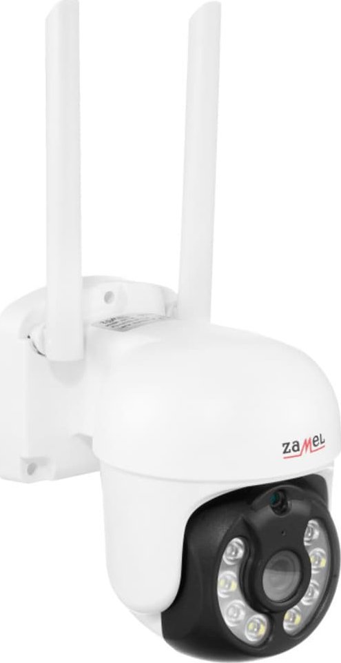 Kamerë sigurie Zamel KPT-01, Wi-Fi PTZ, 3MP, e bardhë