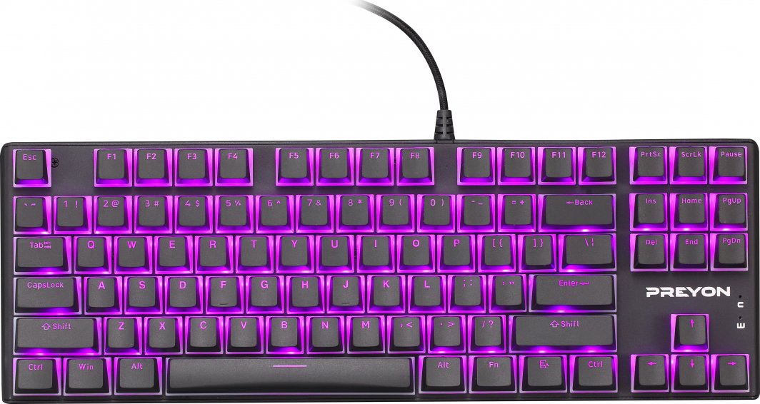 Tastierë PREYON Blue Blitz Claw Gateron, US, e zezë