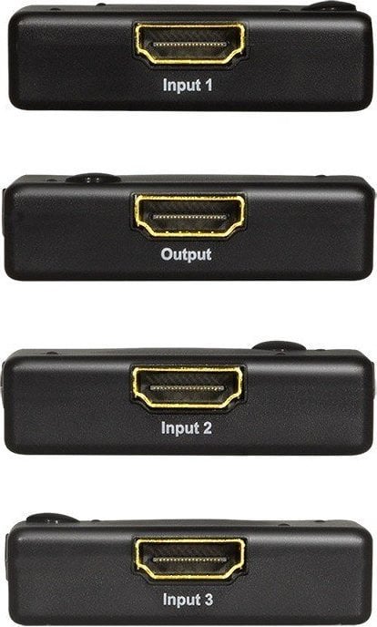 Nделач HDMI LogiLink 3x1, Full HD 1080p 60Hz, Мини, црна