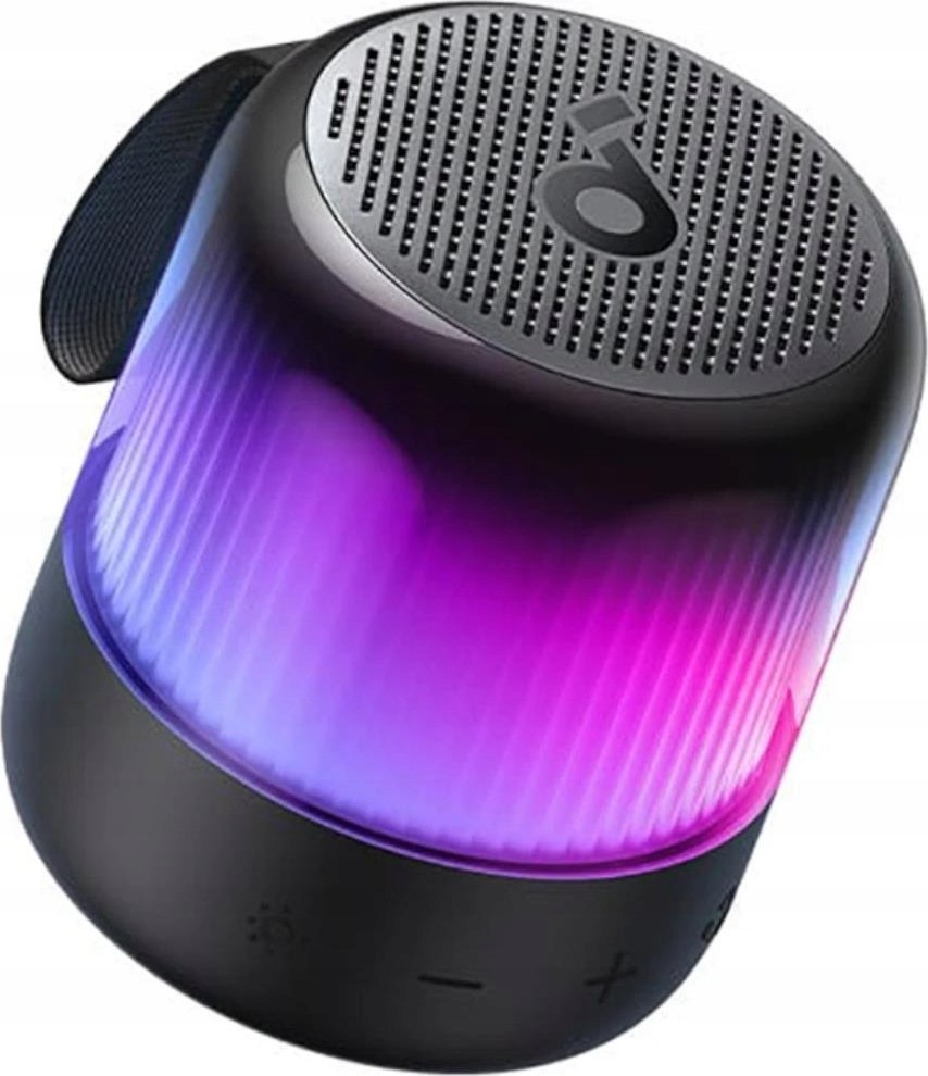 Altoparlant Bluetooth Anker Speaker Glow Mini, portativ, 12 orë bateri, i zi